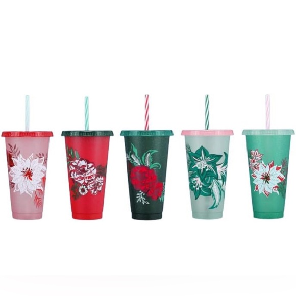 Starbucks Reusable Color Changing Plastic Hot Cups - Limited Edition Holiday - Picture 1 of 4